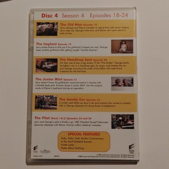 3/$13 SEINFELD complete season 4 DVD set TV series - Picture 8 of 8
